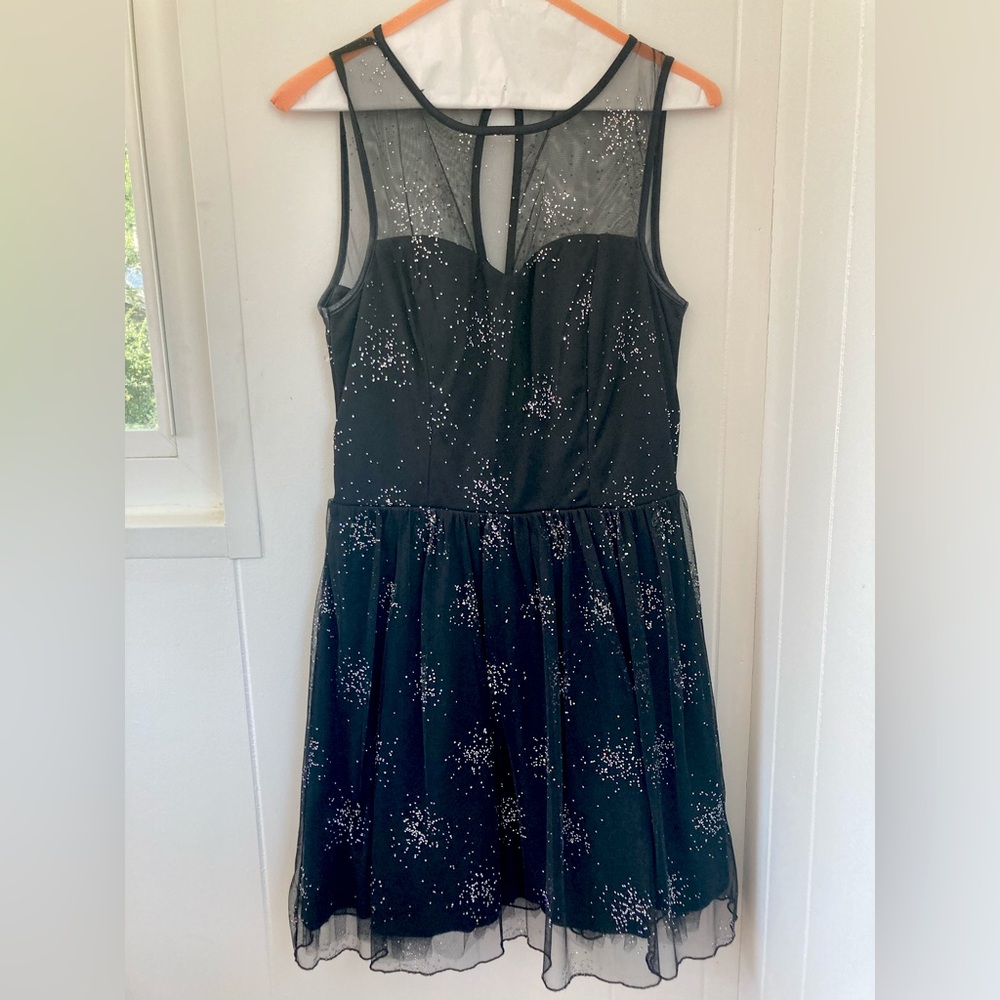 dELiA*s Black Dress with Glitter Accents